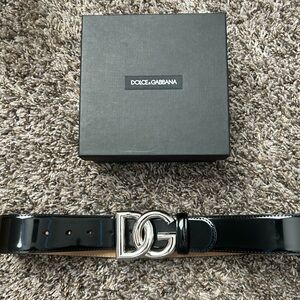 Shiny Black Dolce & Gabanna Belt